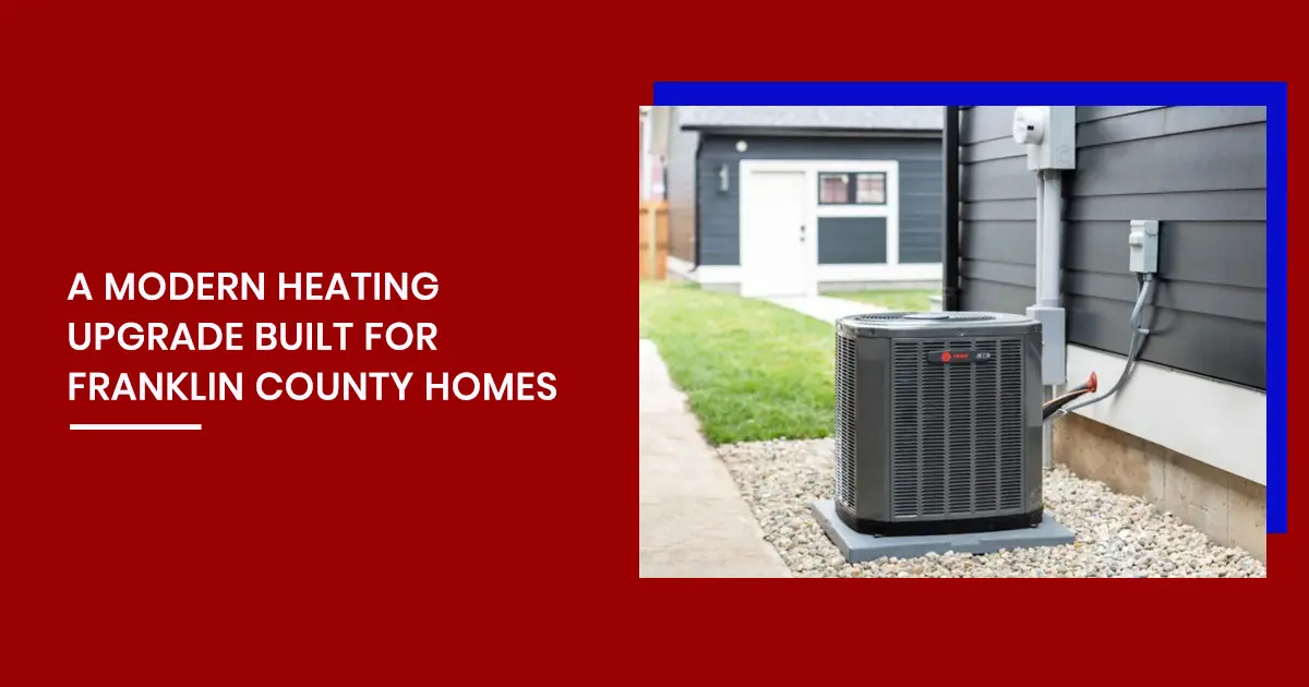 Daikin High Efficiency Heat Pump Savings Homeowner reviewing high efficiency Daikin heat pump installation showing energy savings and long term cost benefits.